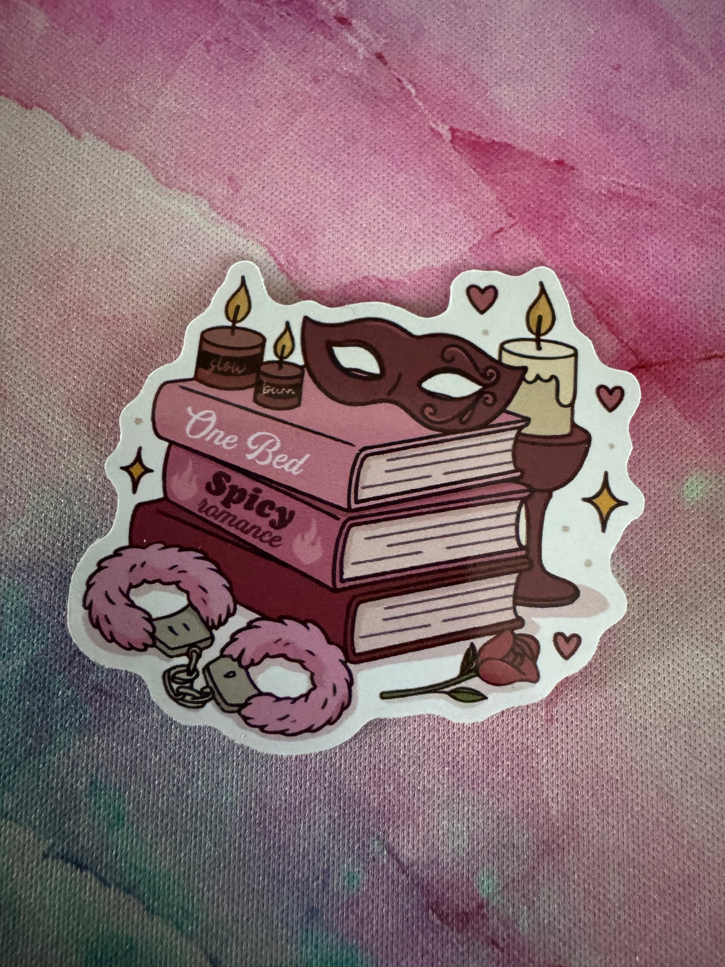 Spicy Book Stack Sticker