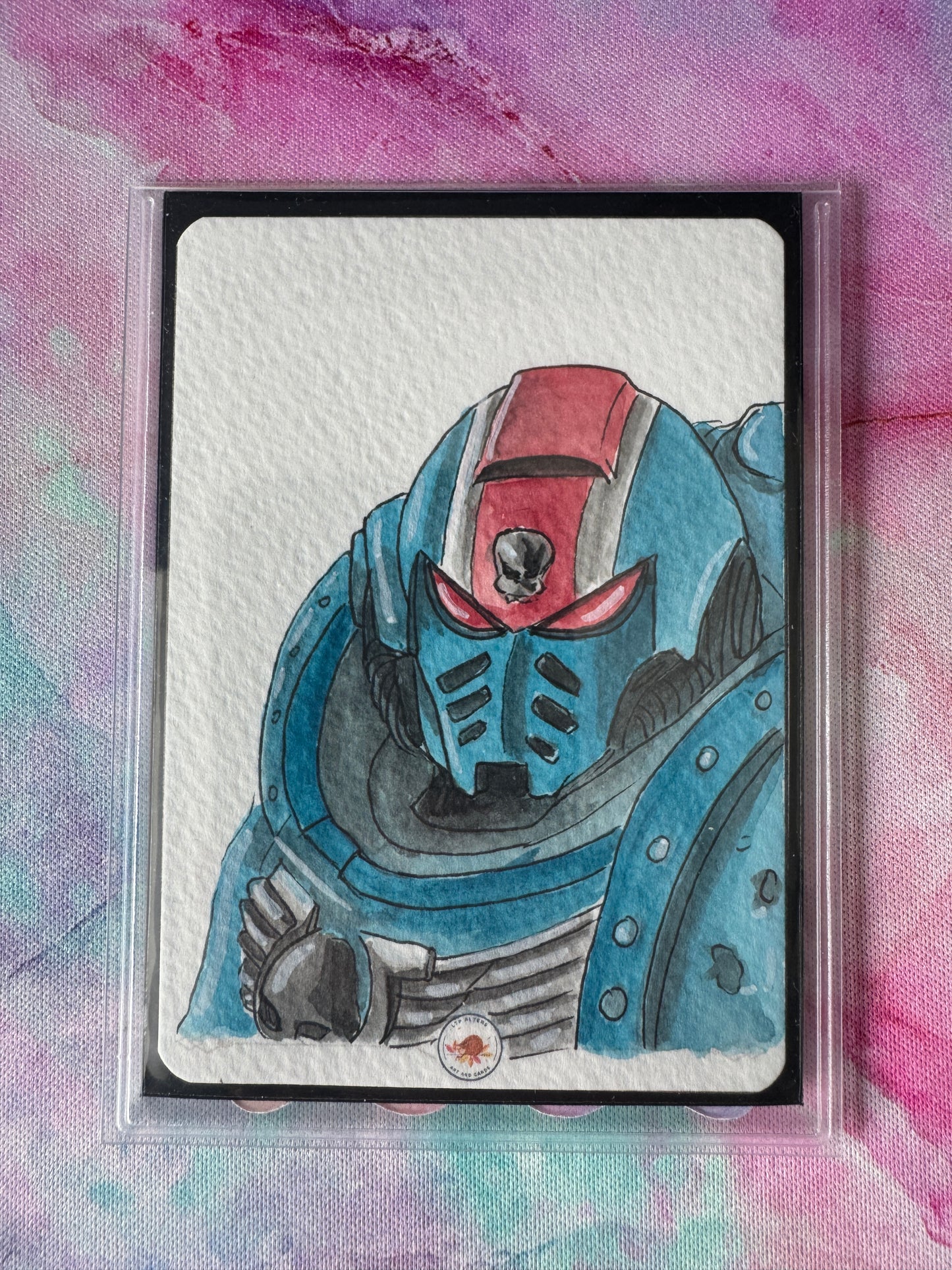 Original Colour Sketch - WH40K Ultramarine