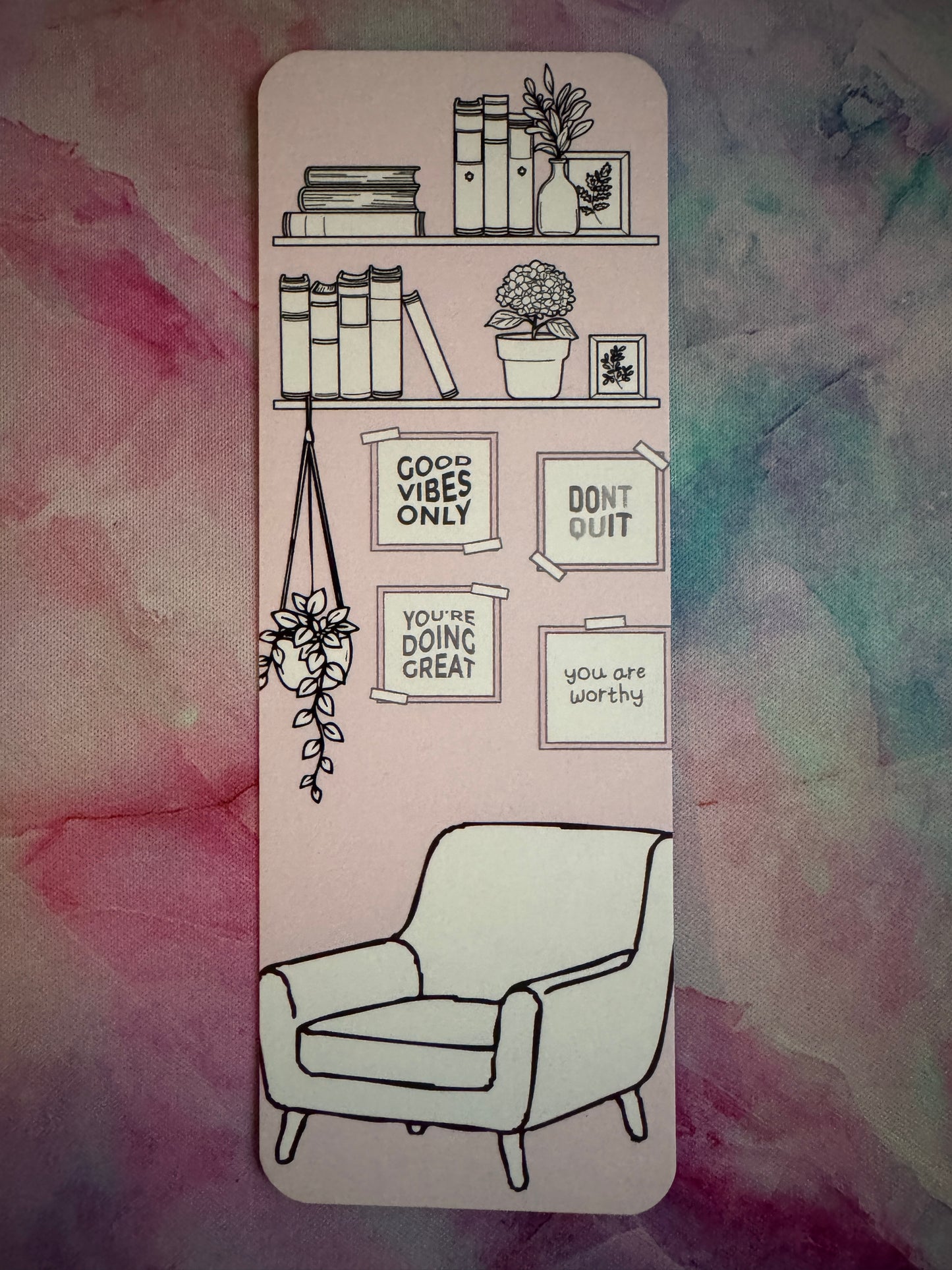 Cosy vibes bookmark