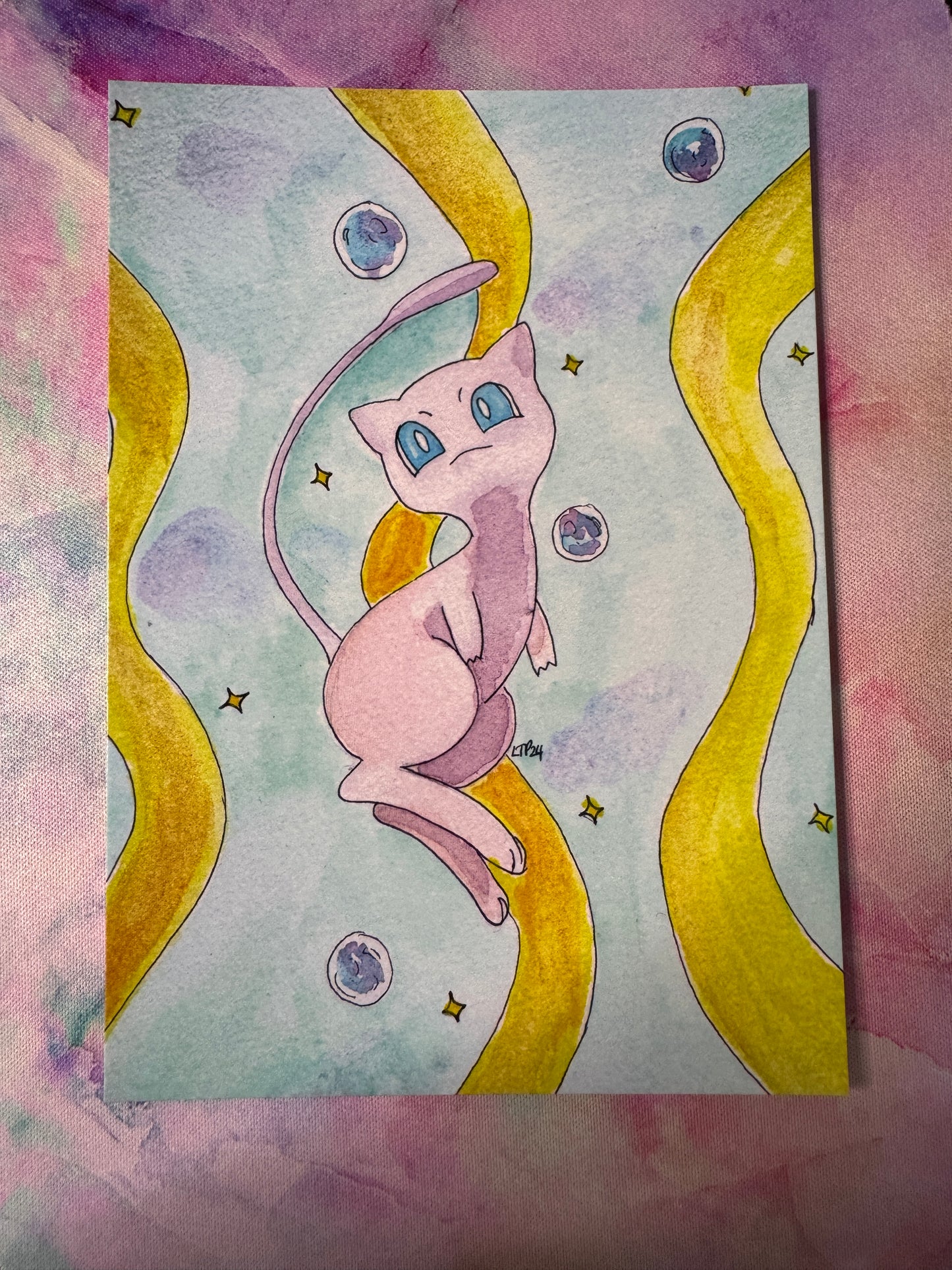 Mew A6 Art Print