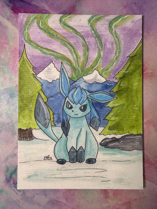 Glaceon A6 Art Print