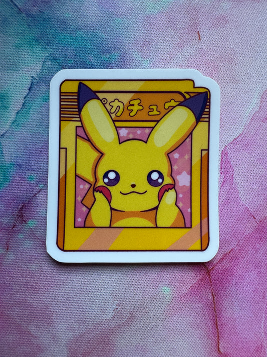Pikachu Cartridge Sticker