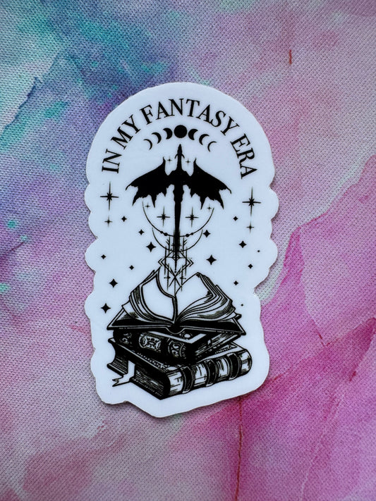 In my Fantasy Era Bookish Sticker