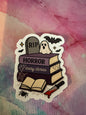 Horror Book Stack Sticker