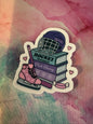 Hockey Book Stack Sticker