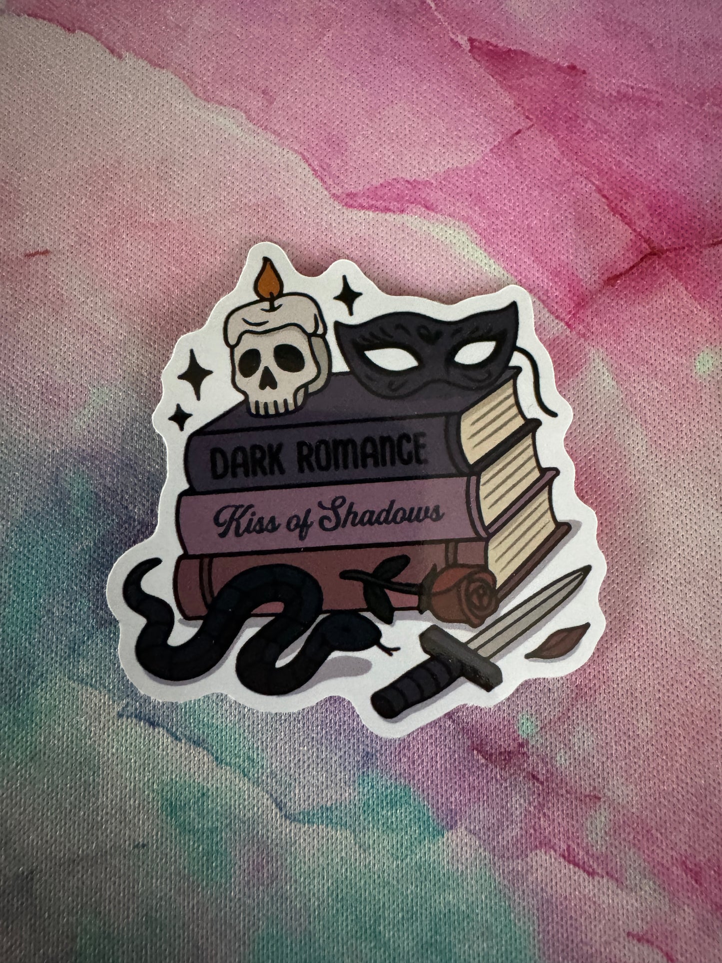 Dark Romance Book Stack Sticker