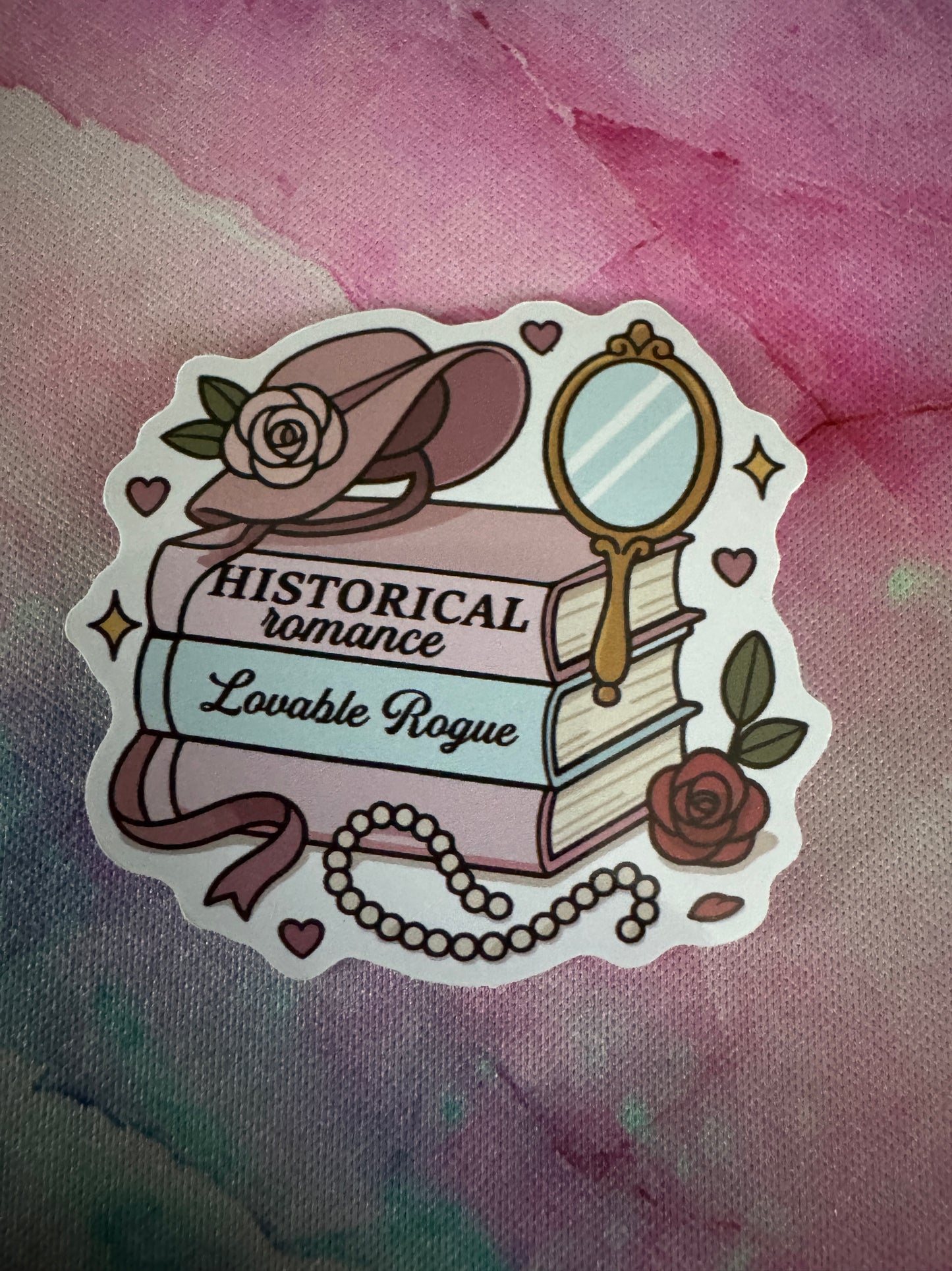 Romance Book Stack Sticker