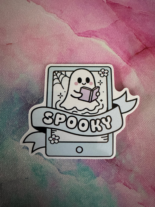 Spooky Kindle Sticker