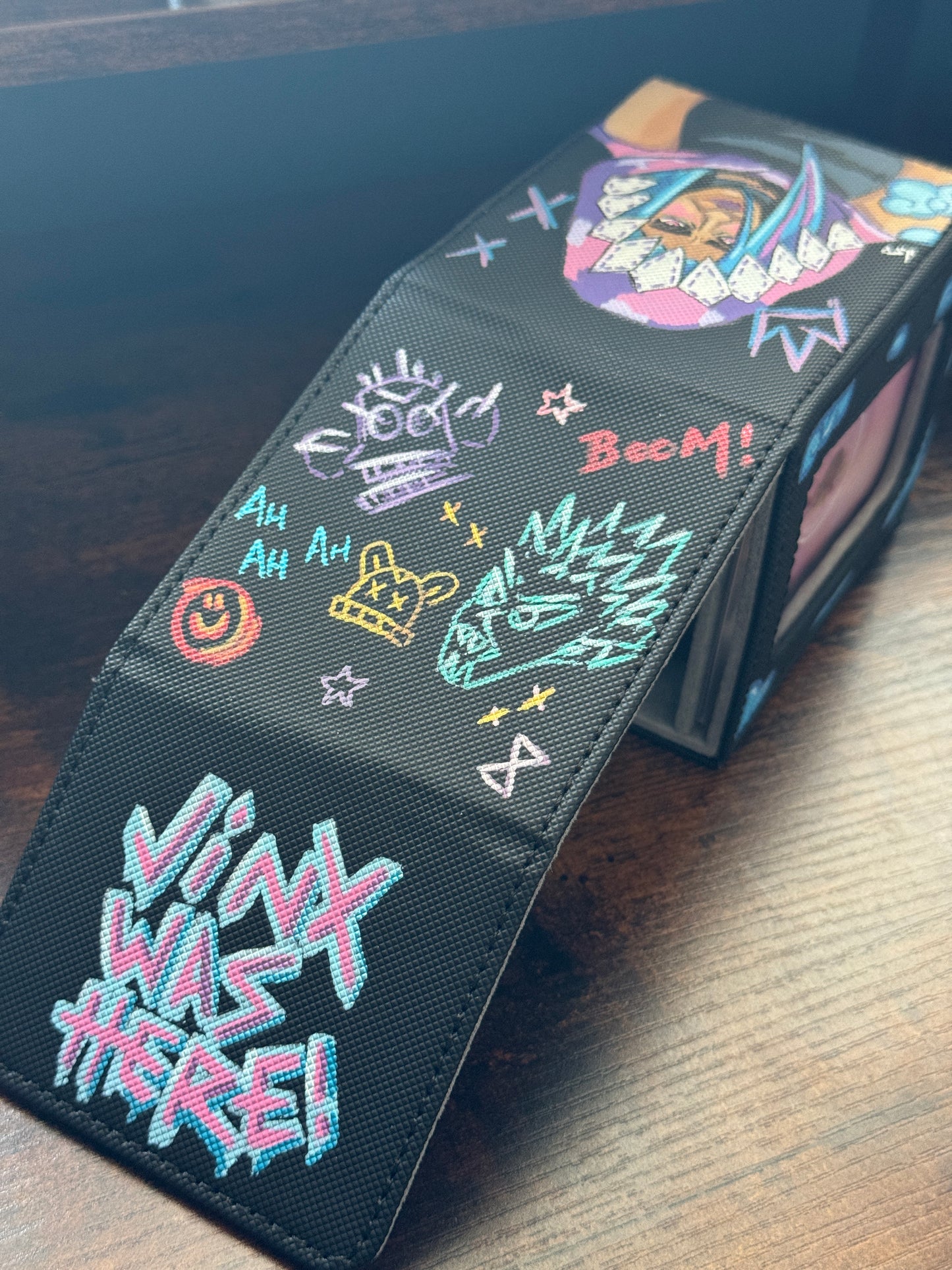 Jinx Arcane Inspired Hand Painted Deck Box