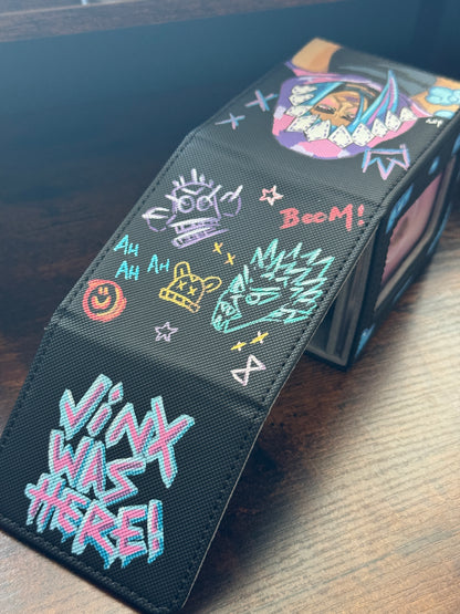 Jinx Arcane Inspired Hand Painted Deck Box