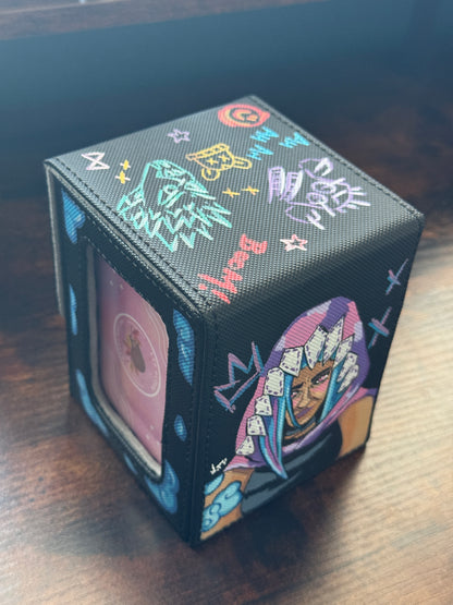 Jinx Arcane Inspired Hand Painted Deck Box