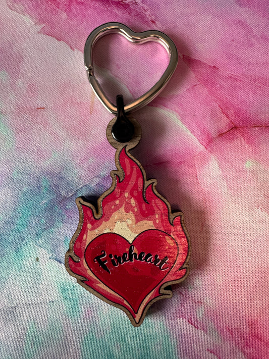 Fireheart Wooden gloss Keyring