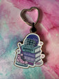 Hockey Wooden gloss Keyring
