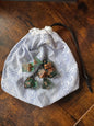 Waves Hand made Dice Bag (white toggle)