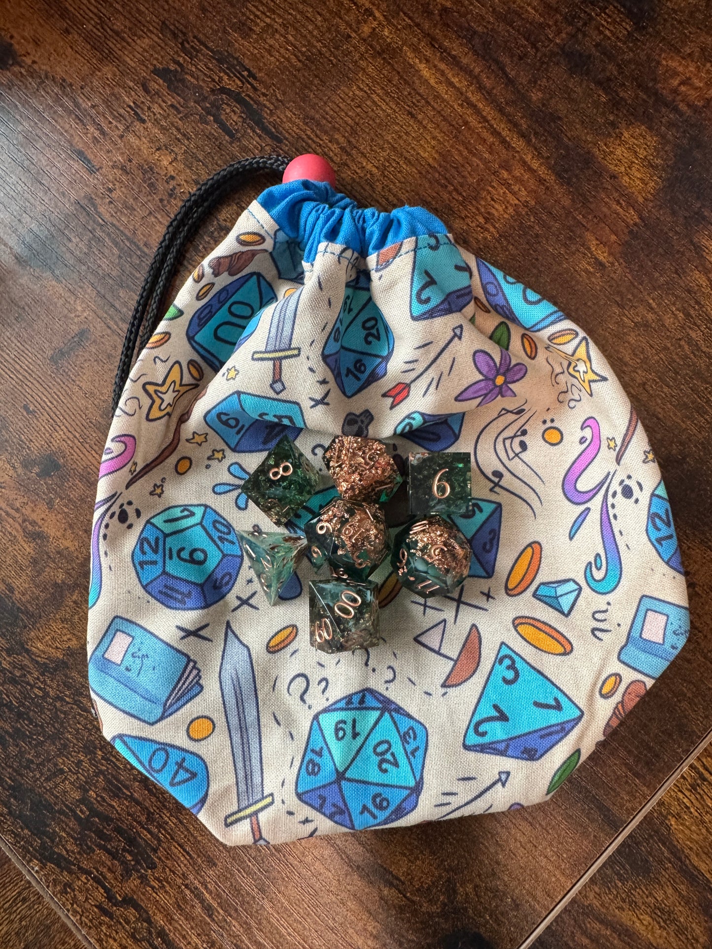 D20 Hand made Dice Bag