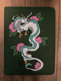 Green Dragon 1  Hand painted 9 Pocket Binder!