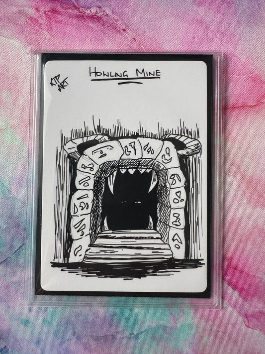 Original Sketch - MTG Howling Mine