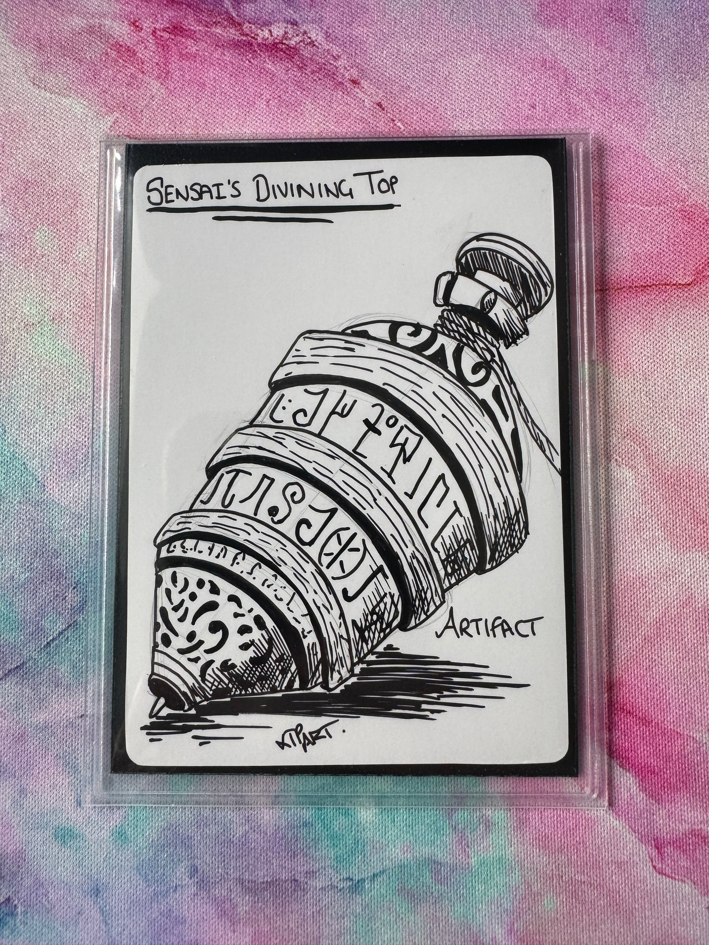 Original Sketch - MTG Sensei's Divining Top
