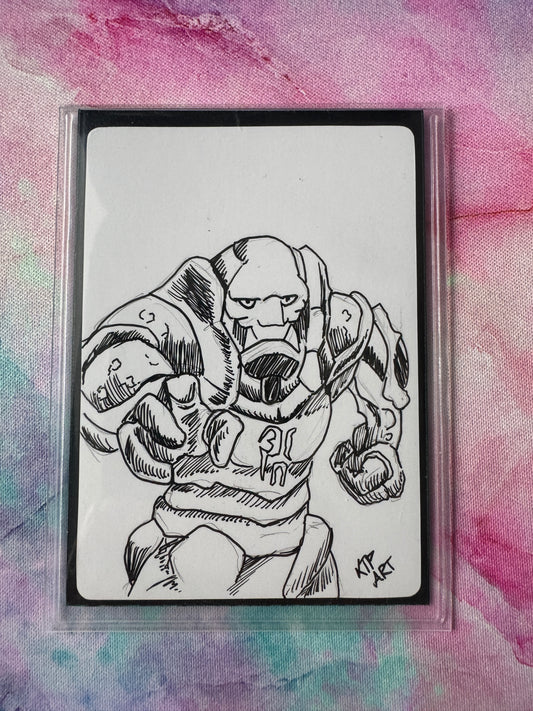 Original Sketch - MTG Karn