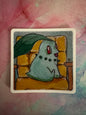 Chikorita watercolour sticker