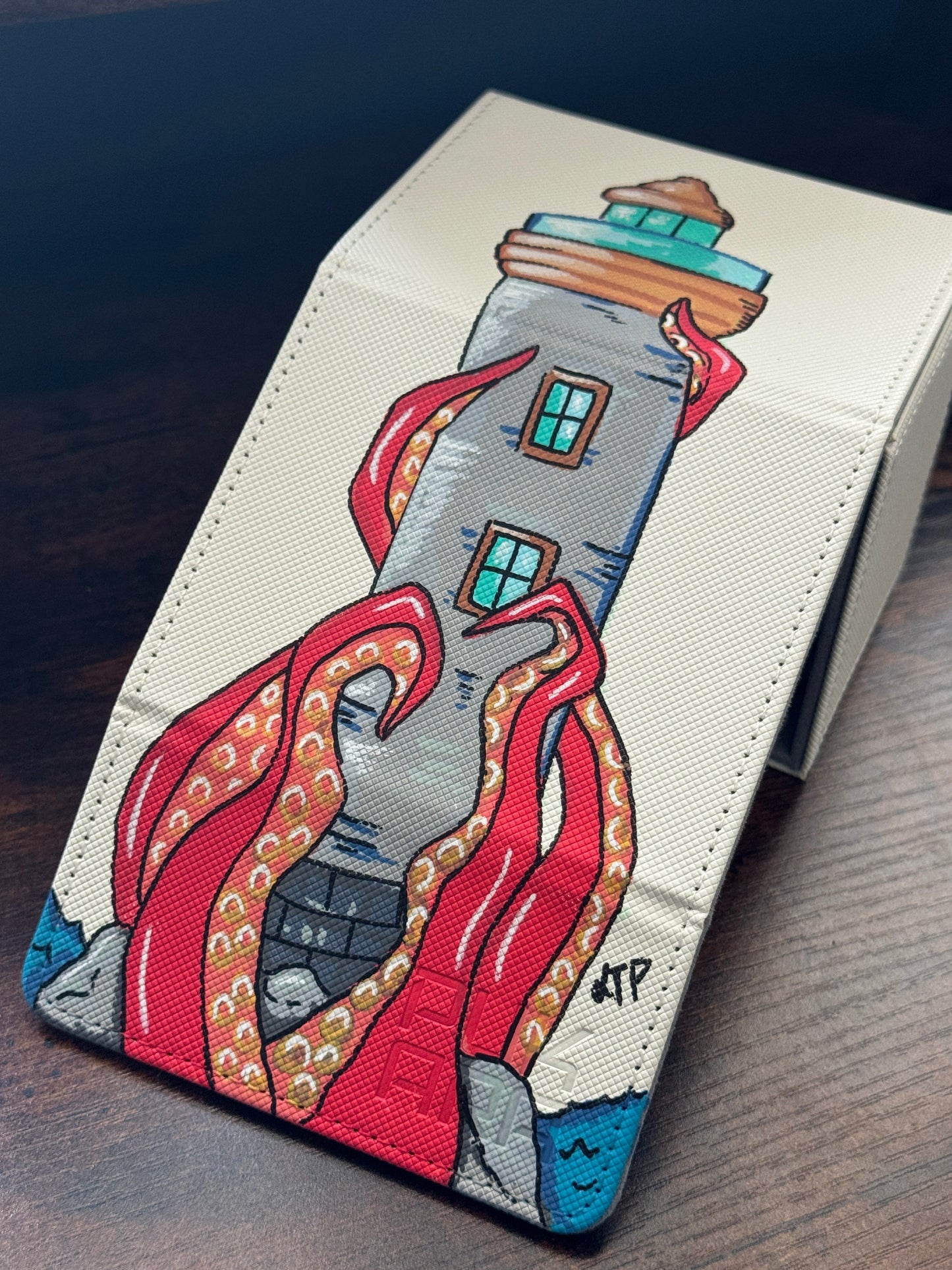 Lighthouse Kraken Regular Deck Box Hand painted